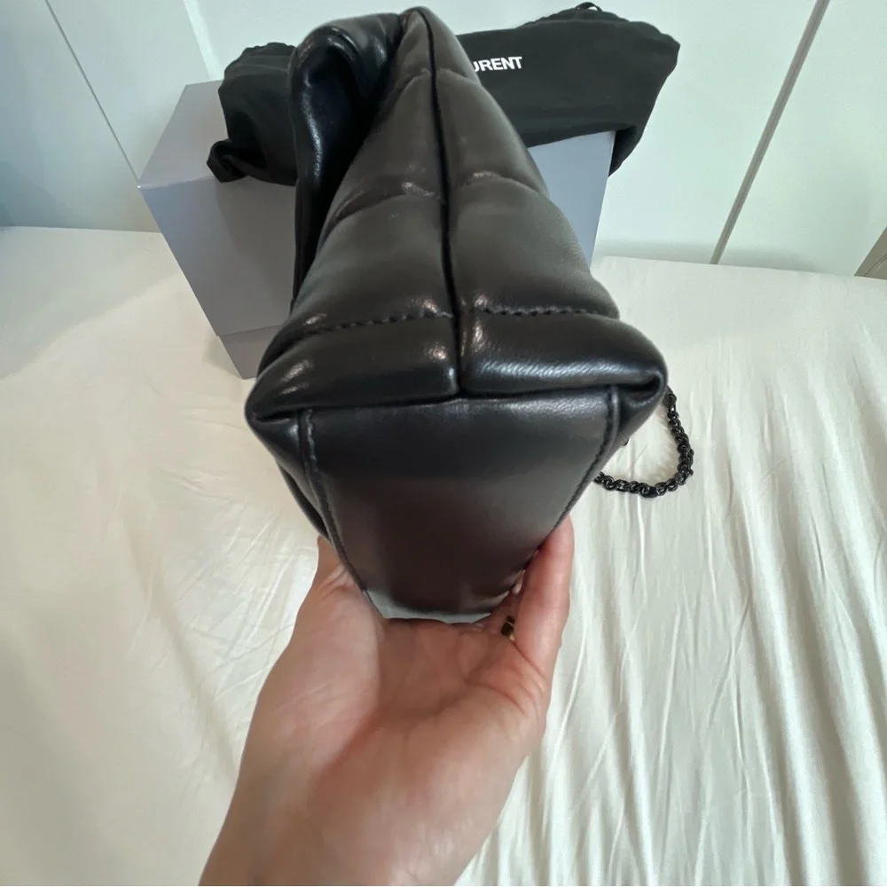 Saint Laurent Black Toy Puffer Crossbody Bag - Picture 10 of 16